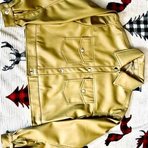 Leather Faux, T TAHARI Brand Jacket.